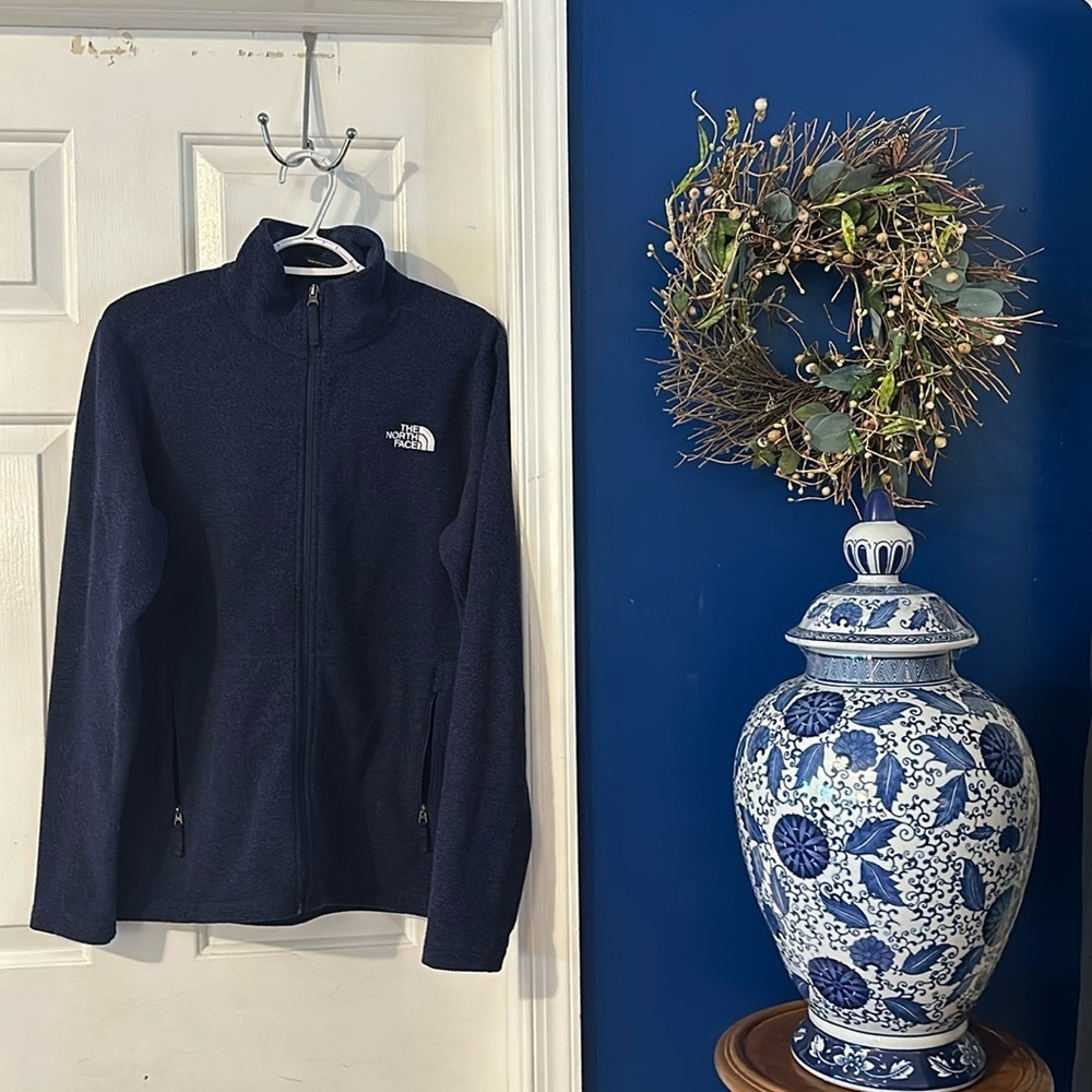 Men’s The North Face Blue Long Sleeve Fulll Zip Jacket Size Small